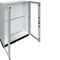 UNIVERS Appareillage au sol IP55/II 1300x1800x400 avec embase 100mm, porte transparente