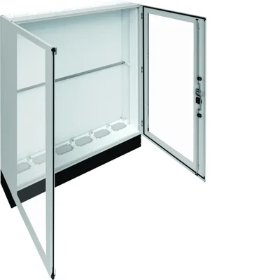 UNIVERS Appareillage au sol IP55/II 1550x1800x275 avec embase 200mm, porte transparente