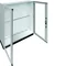 UNIVERS Appareillage au sol IP55/II 1550x1800x400 avec embase 100mm, porte transparente