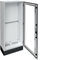 UNIVERS Appareillage au sol IP55/II 550x1800x275 avec embase 200mm, porte transparente