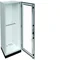 UNIVERS Appareillage au sol IP55/II 550x1800x400 avec embase 100mm, porte transparente