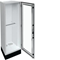 UNIVERS Appareillage au sol IP55/II 550x1800x400 avec embase 200mm, porte transparente