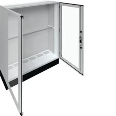 UNIVERS Centralino da pavimento IP55/I 1550x1800x400 con zoccolo 200mm, porta trasparente