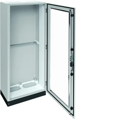 UNIVERS Centralino da pavimento IP55/I 550x1800x275 con zoccolo 100mm, porta trasparente