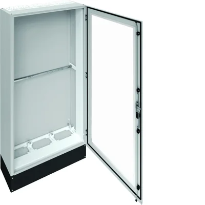 UNIVERS Centralino da pavimento IP55/I 800x1800x275 con zoccolo 200mm, porta trasparente