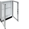 UNIVERS Centralino da pavimento IP55/II 1050x1800x275 con zoccolo 200mm, porta trasparente