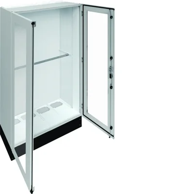 UNIVERS Centralino da pavimento IP55/II 1050x1800x400 con zoccolo 200mm, porta trasparente