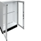 UNIVERS Centralino da pavimento IP55/II 1050x1800x400 con zoccolo 200mm, porta trasparente