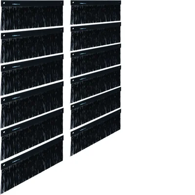 UNIVERS Couvercle de fermeture de caisson IP41 fond joint brosse 1600x400mm