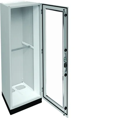 UNIVERS Cuadro de distribución de suelo IP55/I 550x1800x400 con zócalo de 100mm, puerta transparente