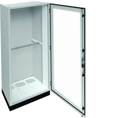 UNIVERS Cuadro de distribución de suelo IP55/I 800x1800x400 con zócalo de 100mm, puerta transparente