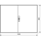 UNIVERS Distribution box FW empty IP44/II 800x1050x160mm