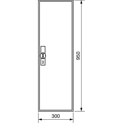 UNIVERS Distribution box FW empty IP44/II 950x300x160mm