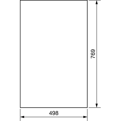 UNIVERS Drzwi lewe do obudowy IP44 769x498mm