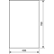 UNIVERS Drzwi lewe do obudowy IP44 769x498mm