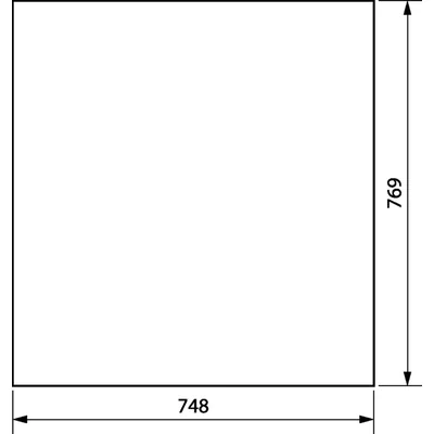 UNIVERS Drzwi lewe do obudowy IP44 769x748mm