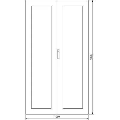 UNIVERS Drzwi transparentne do obudowy IP41 2000x580mm
