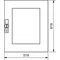 UNIVERS Drzwi transparentne IP44 650x550mm