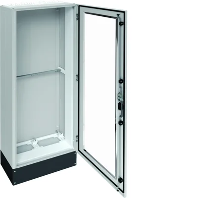 UNIVERS Floor-standing switchgear IP55/I 550x1800x275 with 200mm base, transparent door