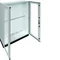 UNIVERS Floor-standing switchgear IP55/II 1300x1800x400 with 100mm base, transparent door