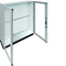 UNIVERS Floor-standing switchgear IP55/II 1550x1800x400 with 100mm base, transparent door