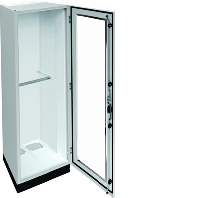 UNIVERS Floor-standing switchgear IP55/II 550x1800x400 with 100mm base, transparent door