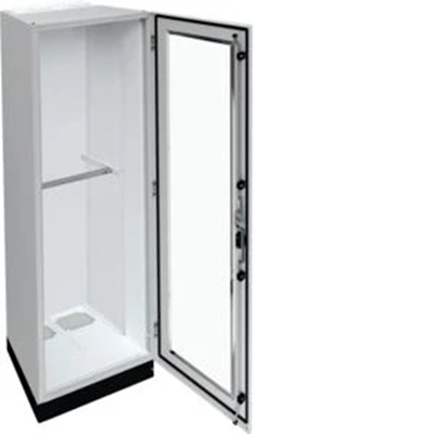 UNIVERS Floor-standing switchgear IP55/II 550x1800x400 with 100mm base, transparent door