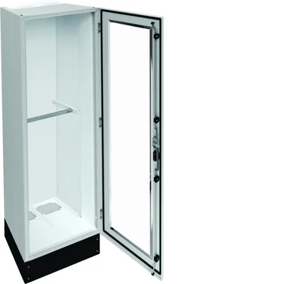 UNIVERS Floor-standing switchgear IP55/II 550x1800x400 with 200mm base, transparent door