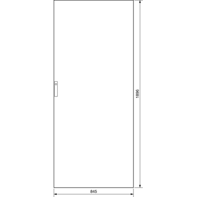 UNIVERS Full steel door for IP41 enclosure 2000x850mm