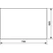 UNIVERS Left door for IP44 enclosure 469x748mm