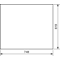 UNIVERS Left door for IP44 enclosure 619x748mm