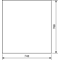 UNIVERS Left door for IP44 enclosure 769x748mm