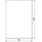 UNIVERS Left door for IP44/54 enclosure 1069x748mm