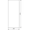 UNIVERS Left door for IP54 enclosure 1219x498mm