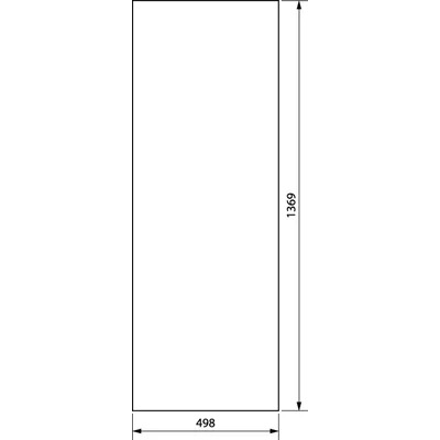 UNIVERS Left door for IP54 enclosure 1369x498mm