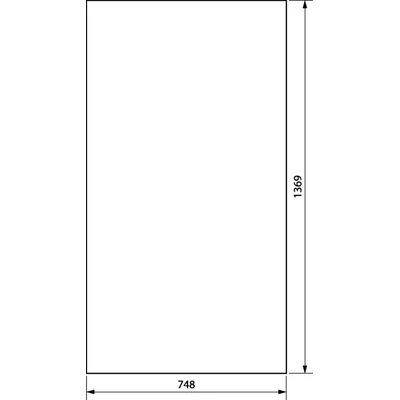 UNIVERS Left door for IP54 enclosure 1369x748mm
