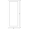 UNIVERS Left transparent door IP54 1900x800mm