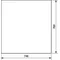 UNIVERS Levé dveře pro pouzdro IP44 769x748mm