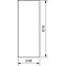 UNIVERS Linke Tür für IP44-Gehäuse 619 x 248 mm