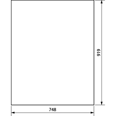 UNIVERS Linke Tür für IP44-Gehäuse 919 x 748 mm