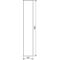 UNIVERS Linke Tür für IP54-Gehäuse 1369 x 248 mm