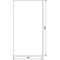 UNIVERS Linke Tür für IP54-Gehäuse 1369 x 748 mm
