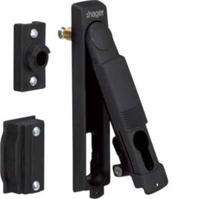 Univers lock, hinged handle for 40mm half cylinder, sealed