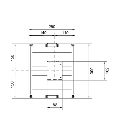 univers N 300x250mm podzespół dla wyłącznika mocy H3+ P160
