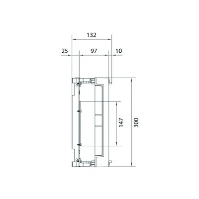 univers N 300x500mm podzespół dla wyłączników mocy H3+ 2xP160