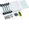 UNIVERS N Bloc jeu de barres 4P Cu 25x6mm 4x400A 300x250mm