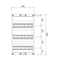 UNIVERS N Bloc pour travées de comptage pour installation en série avec bornes PE/N 450x250mm