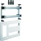 UNIVERS N blocco con binario di supporto per 1xNH00(2xNH000)+2x17mod 300x500mm