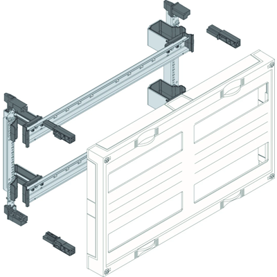UNIVERS N blocco per apparecchi modulari montati in orizzontale 4x12PLE
