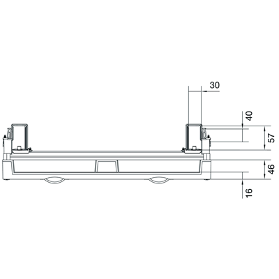 UNIVERS N blocco per apparecchi modulari montati in orizzontale 6x12PLE